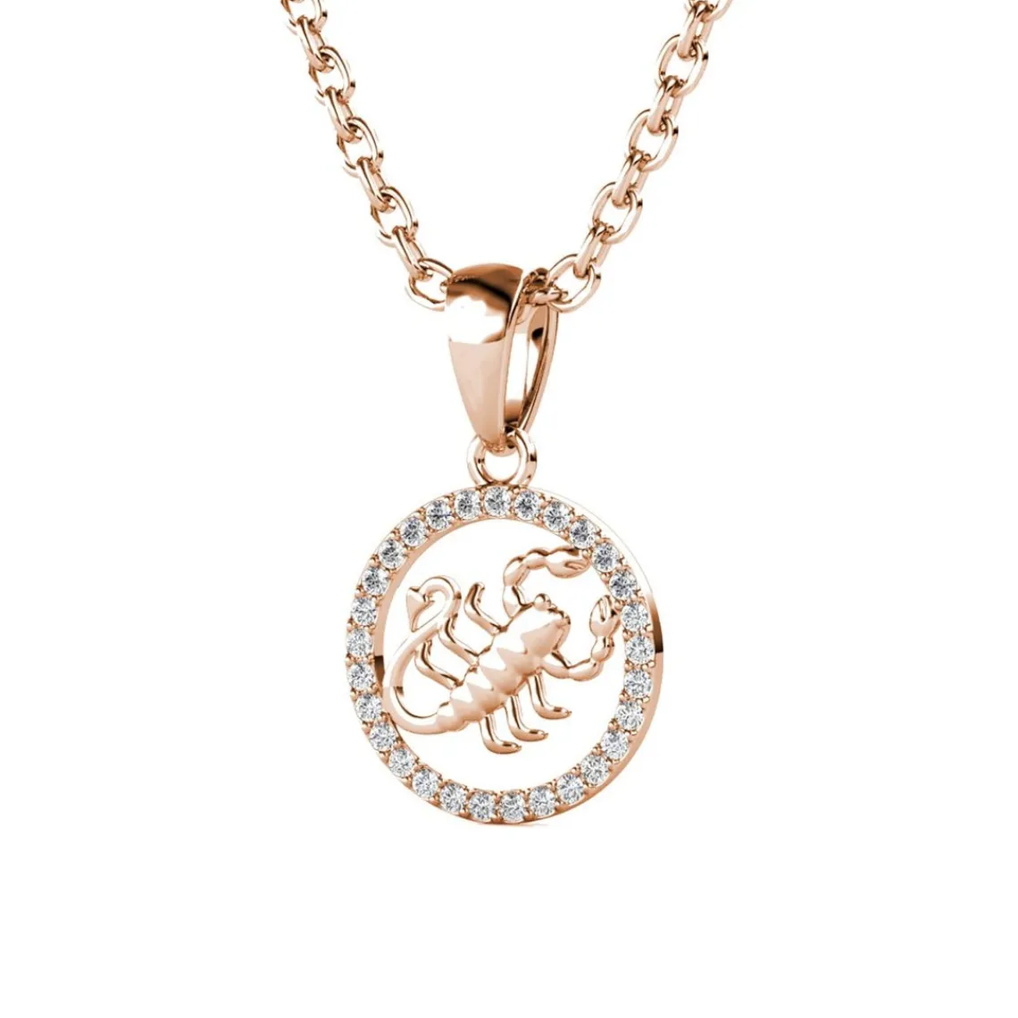 MYC-Paris Pendentif Zodiaque Scorpion Or Rose | Femme Collier Et Pendentif
