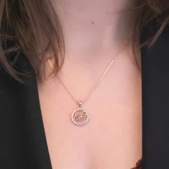 MYC-Paris Pendentif Zodiaque Scorpion Or Rose | Femme Collier Et Pendentif