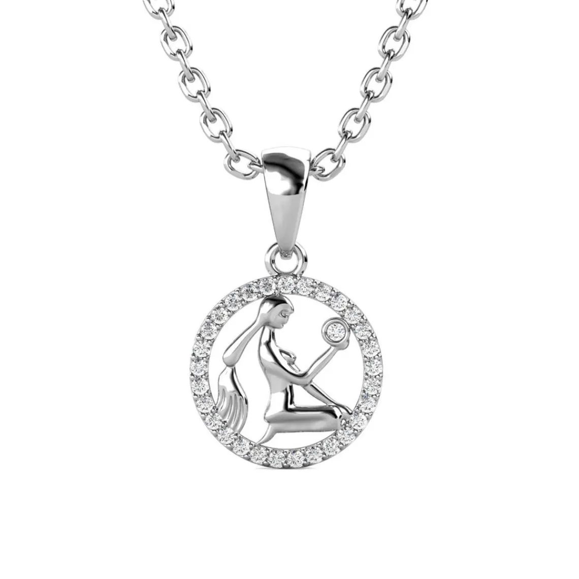 MYC-Paris Pendentif Zodiaque Vierge Argenté | Femme Collier Et Pendentif