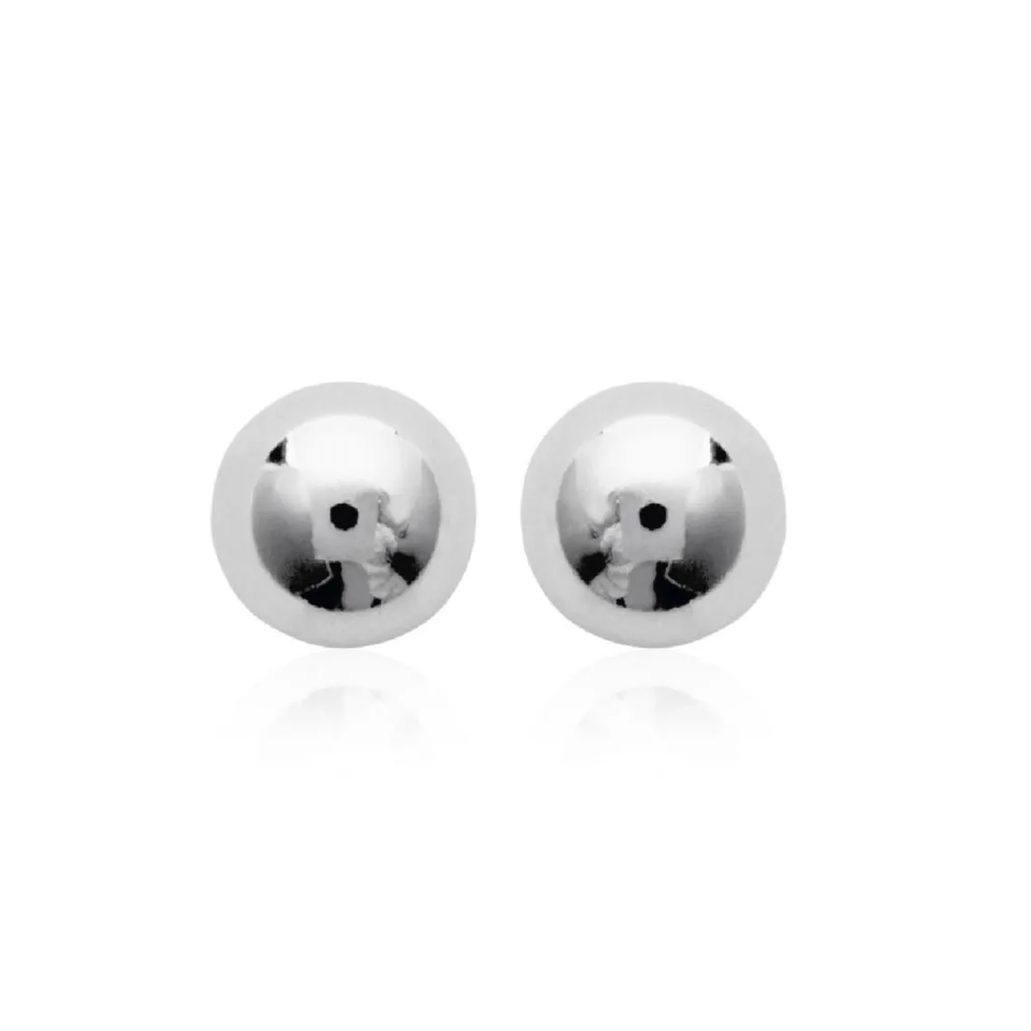 Maison de la Bijouterie Puces argent femme rhodié boules - W0Y403Y4 | Femme Boucles D'Oreilles
