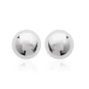 Maison de la Bijouterie Puces argent Femme rhodié boules - W0Y403Y6 | Femme Boucles D'Oreilles
