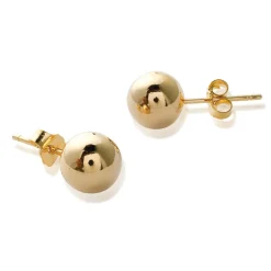 Maison de la Bijouterie Puces femme plaqué or boules - Y3ZV5ZV | Femme Boucles D'Oreilles