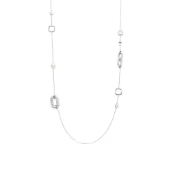 Ti Sento Sautoir - 34045ZI Argent Rhodié | Femme Collier Et Pendentif
