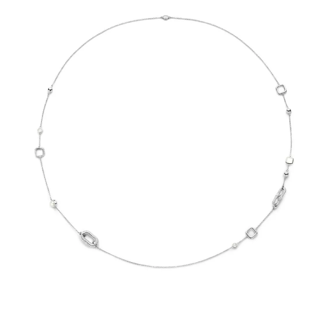 Ti Sento Sautoir - 34045ZI Argent Rhodié | Femme Collier Et Pendentif
