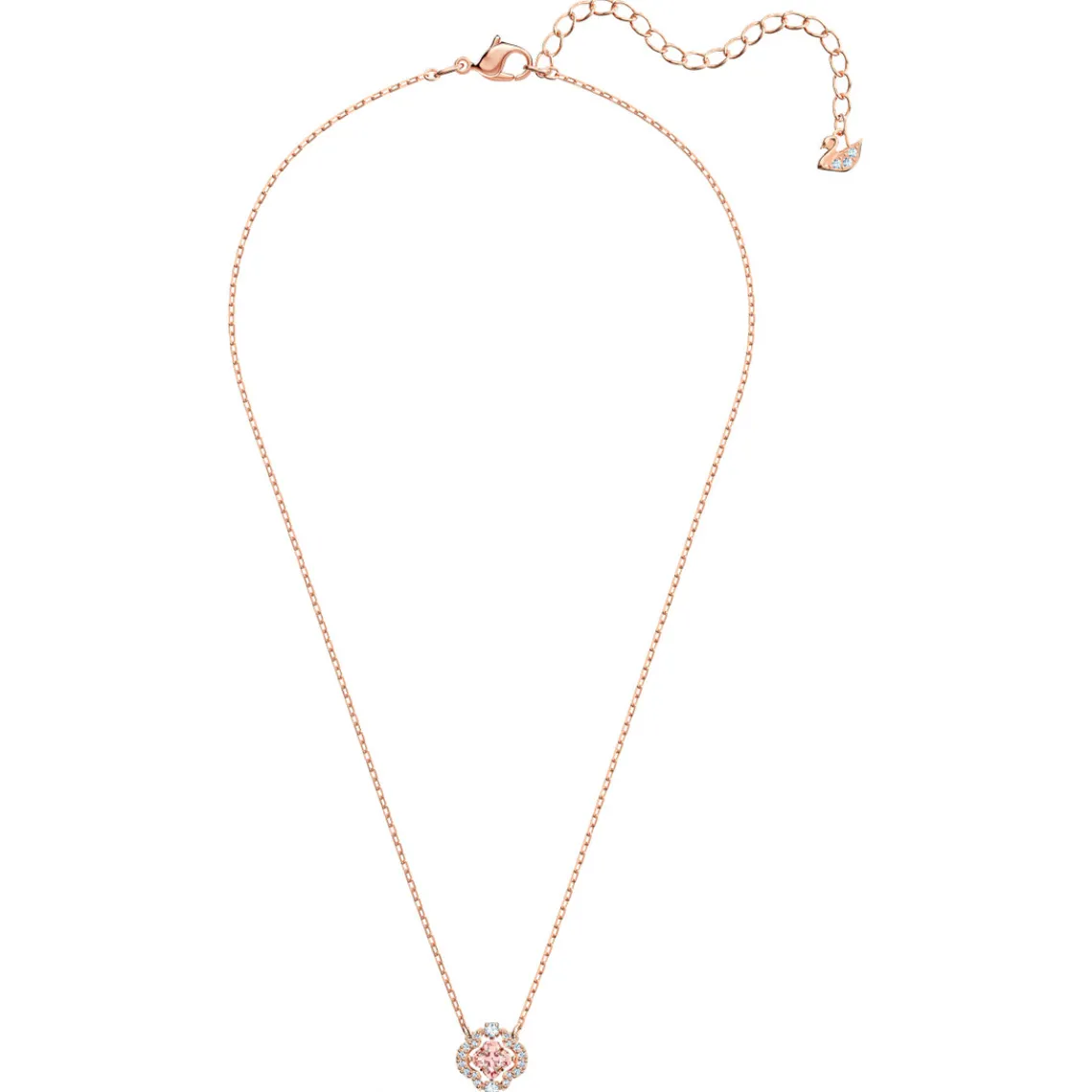 Swarovski Bijoux SET Swarovski 5516488 - Set collier et boucles d'oreilles métal rose pierres sertis blanc Femme | Femme Boucles D'Oreilles