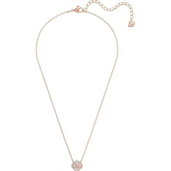 Swarovski Bijoux SET Swarovski 5516488 - Set collier et boucles d'oreilles métal rose pierres sertis blanc Femme | Femme Boucles D'Oreilles